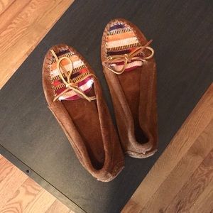 Aldo Multicolor Brown Suede Moccasin